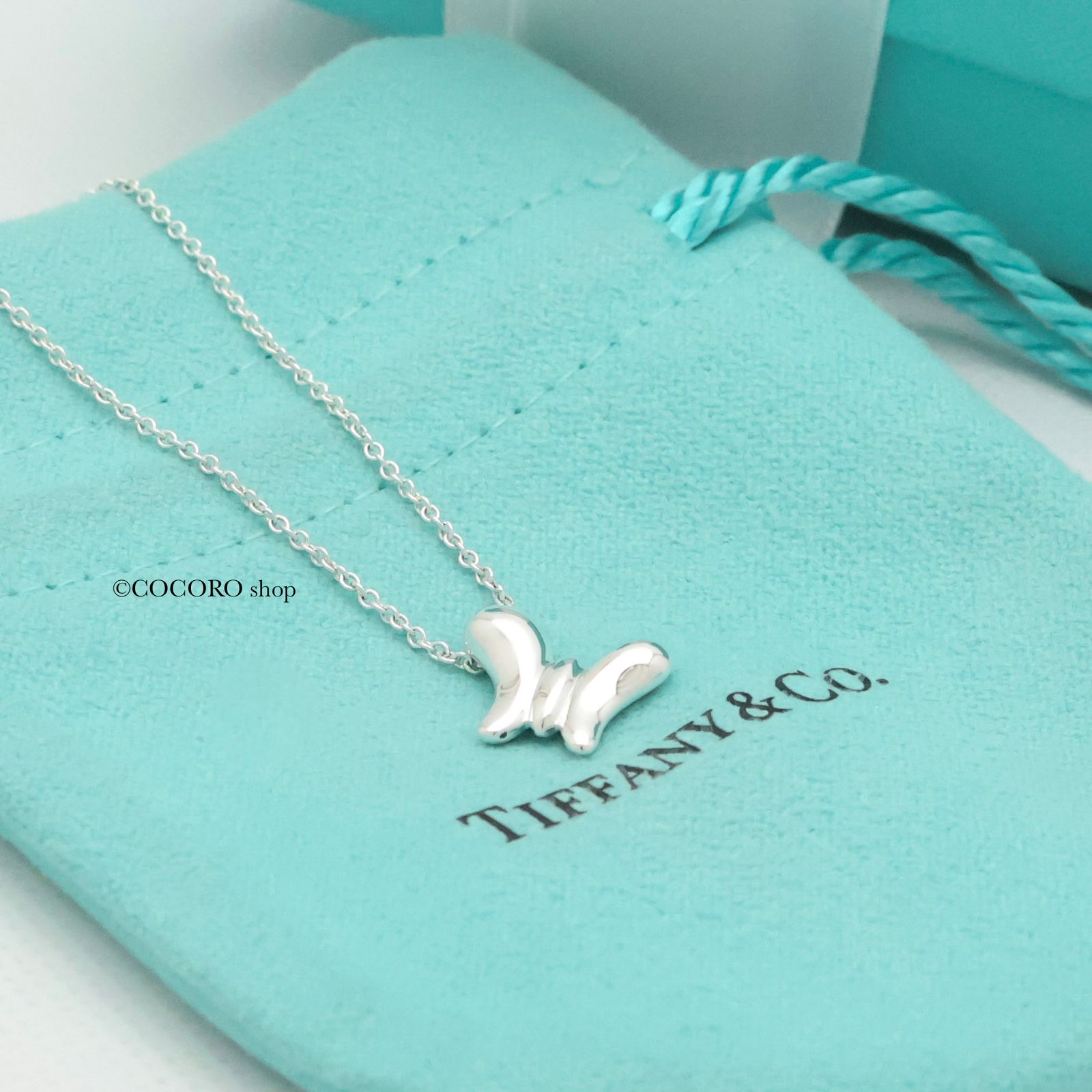 ティファニー TIFFANY-Co. ミニ バタフライ 蝶 ネックレス AG925