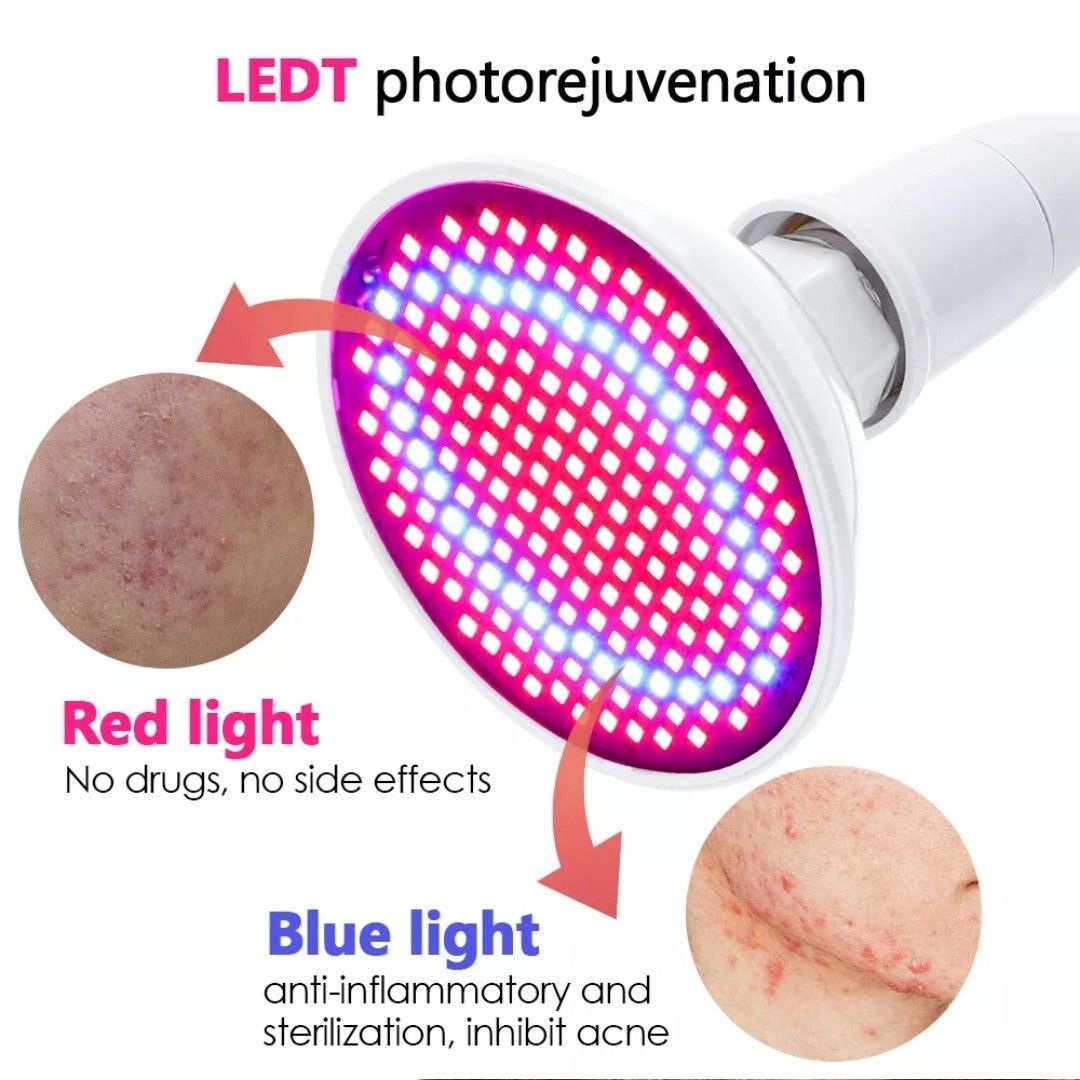 LEDライト 美顔器 赤色 青色 アンチエイジング 育毛 発毛 ニキビ