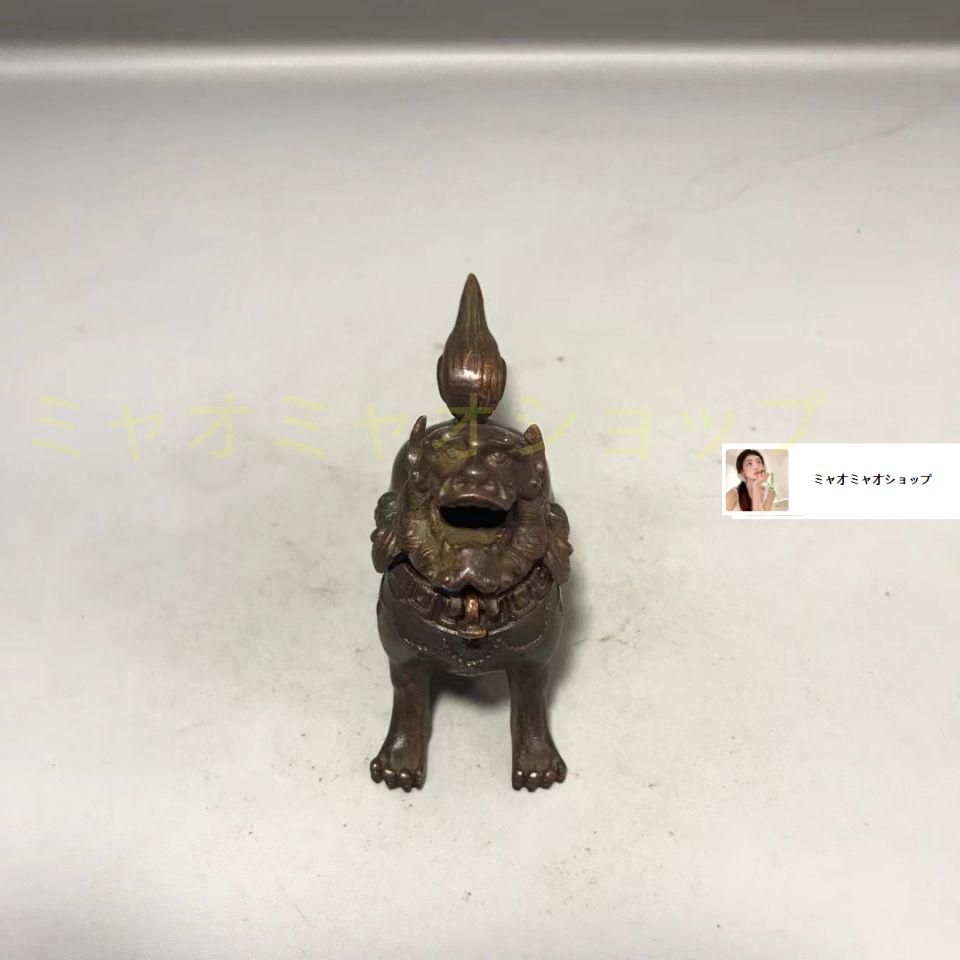 銅器 点金獅子茶壺 茶道具 香道具 装飾品 工芸品 置物 銅 細工 香炉 獅子香炉 香道具 茶道具 装飾品 工芸品 置物