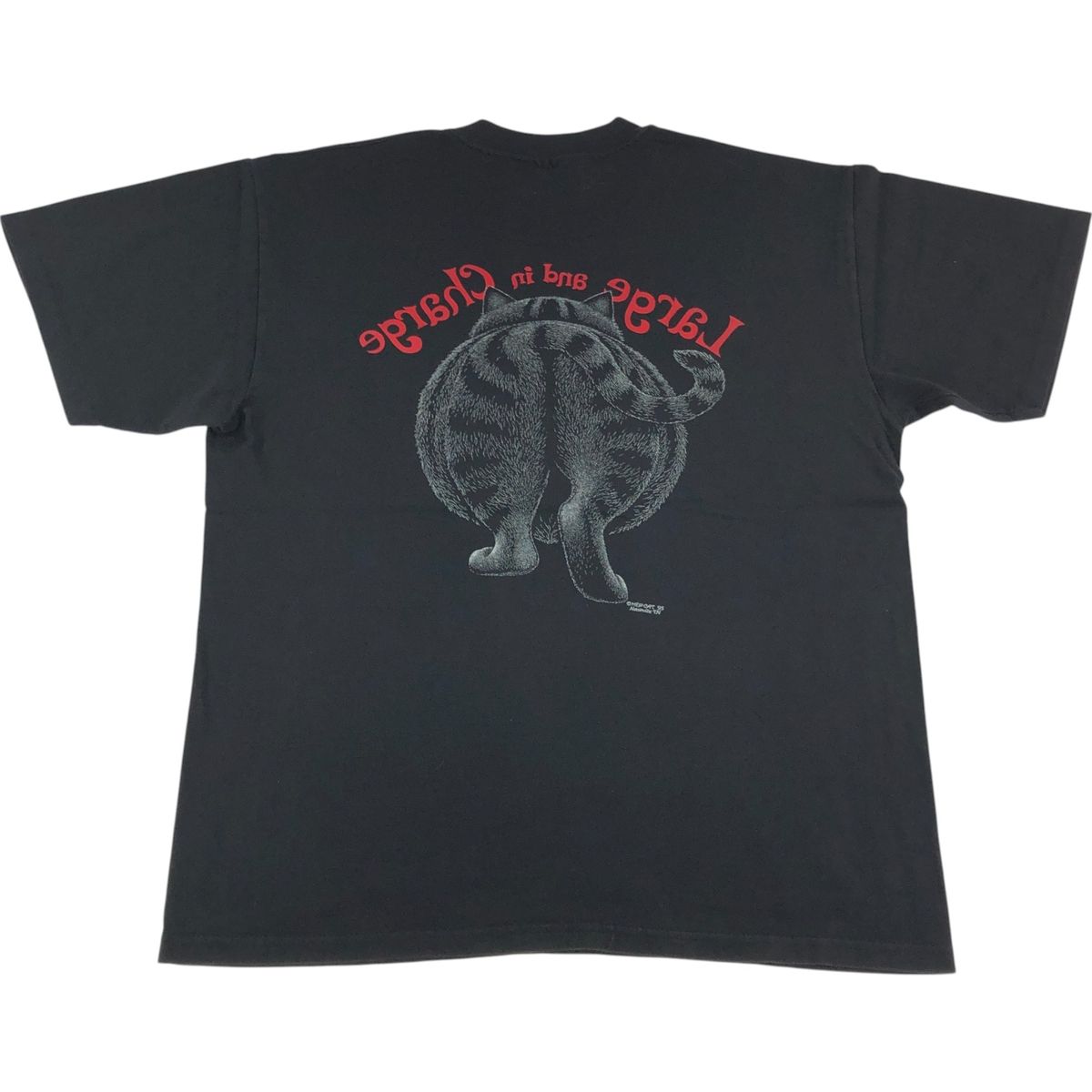 古着 90年代 ヘインズ Hanes HEAVYWEIGHT ネコ柄 アニマルTシャツ USA 
