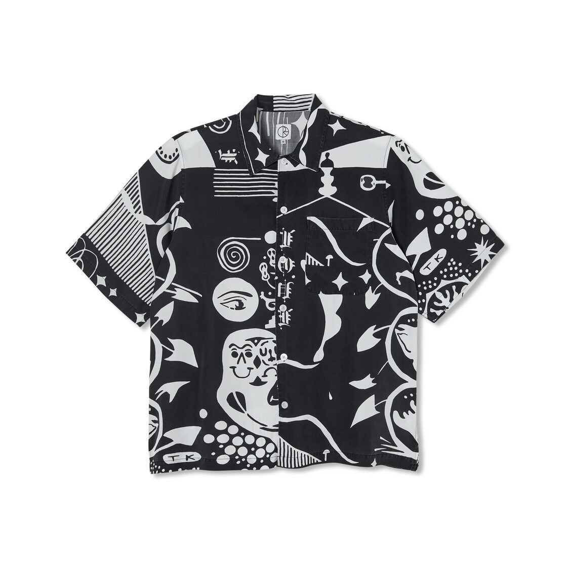 POLAR | SPIRAL SHIRT | BLACK|WHITE | L