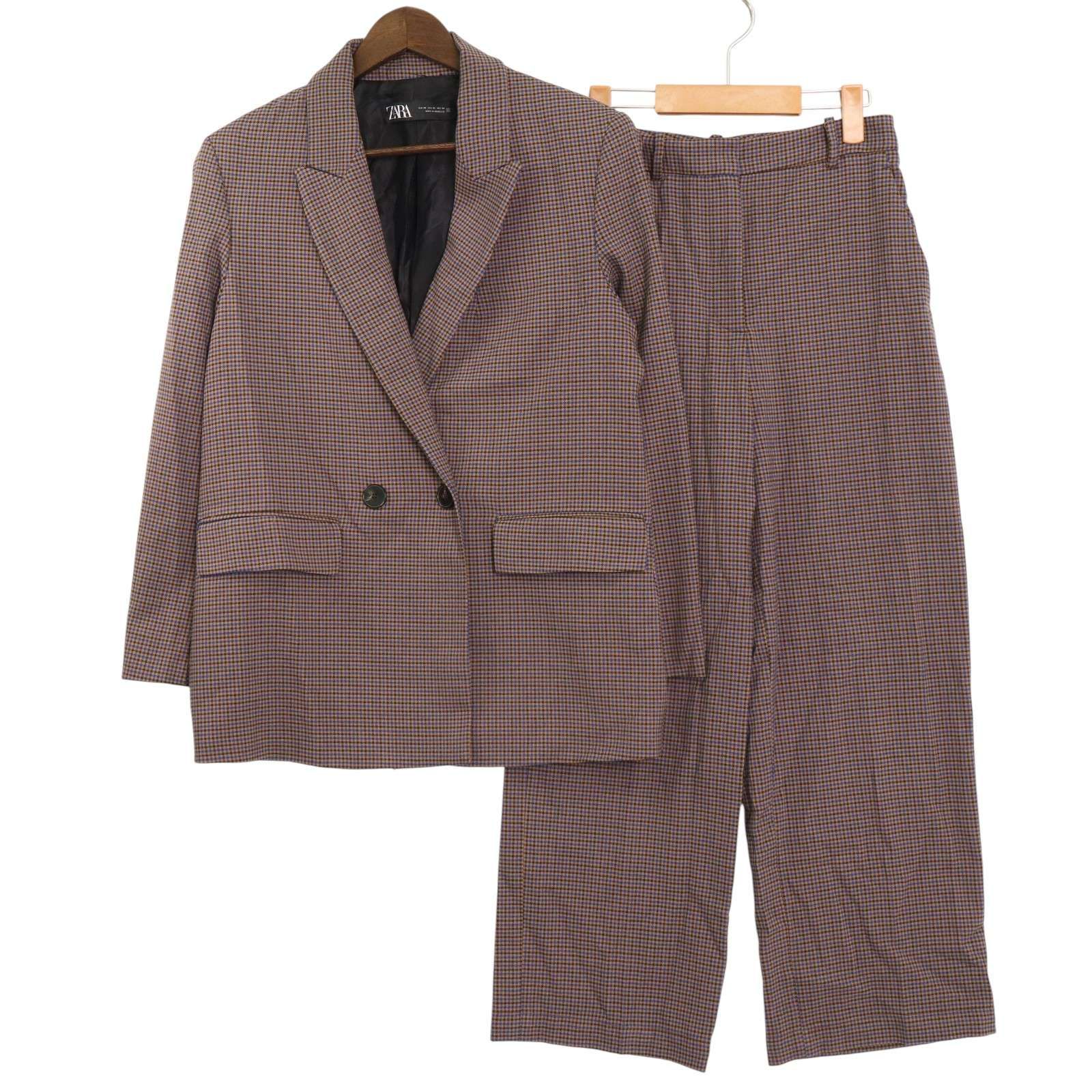 ZARA ザラ 秋冬☆ ストレッチ セットアップ チェック スーツ