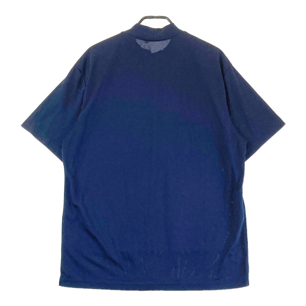 MUTA MARINE ネイビー モックネックシャツ 8サイズ muta MARINE GOLF コラボウエア モックネックシャツ(4(S) NA