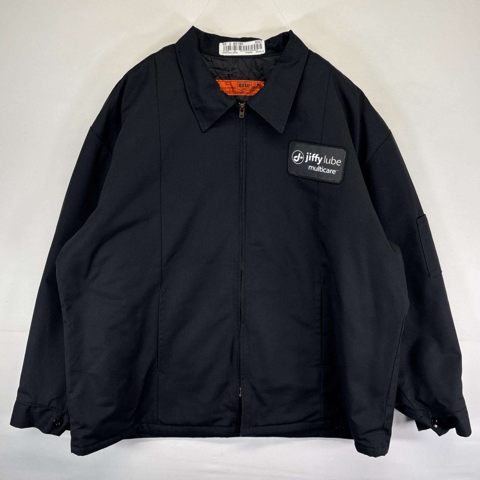 美品！RED KAP ワークジャケット　サイズS ワッペンプレゼント中！ 90s RED KAPレッドキャップ 企業刺繍ロゴ MA-1ワーク ジャケット