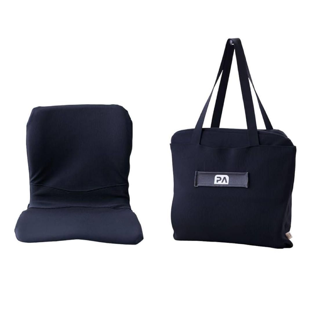 そ23 ♥ P!nto バッグ一体型 姿勢サポート クッション ピントエアー ブラック p!nto Air モバイルクッション 黒