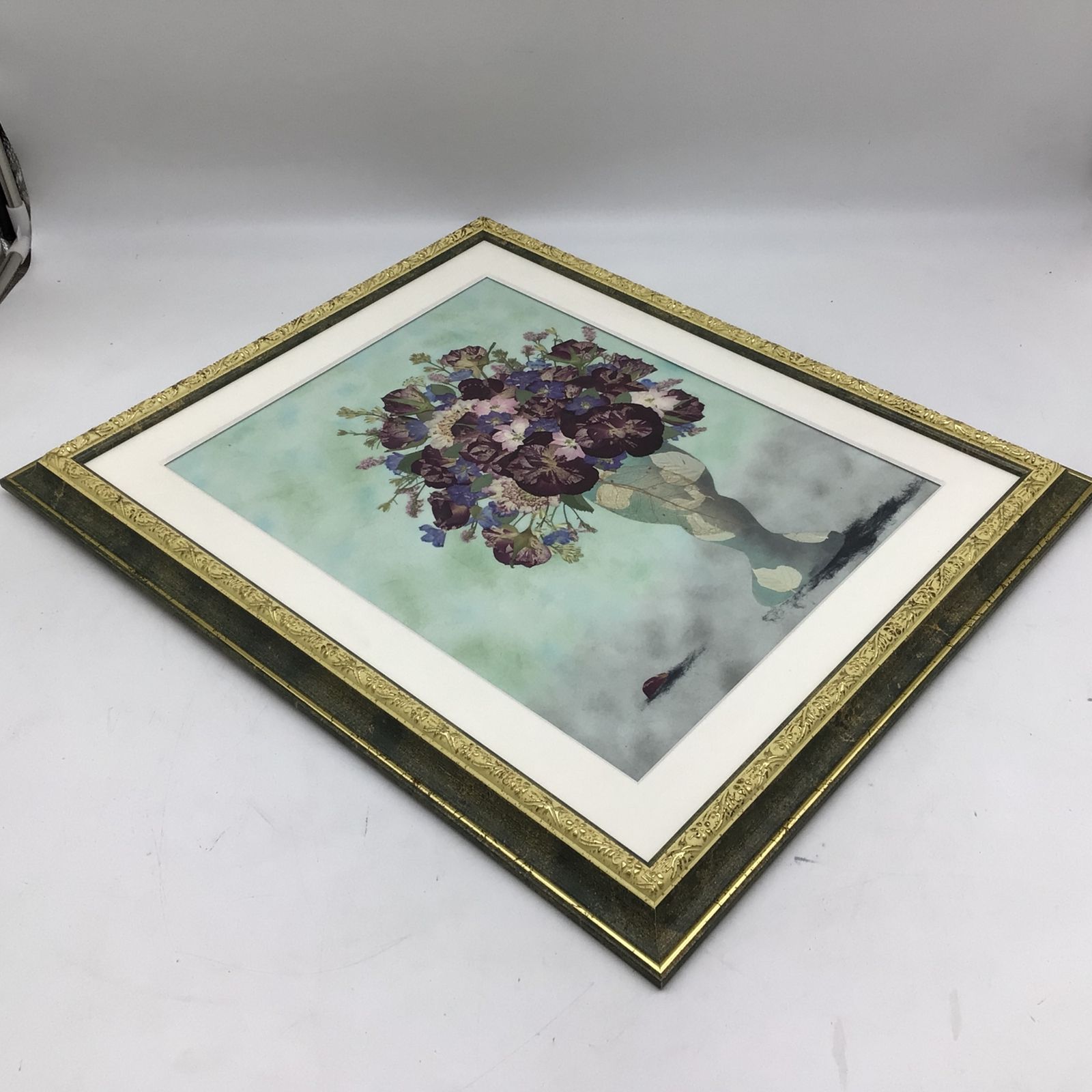 5243 ふしぎな花倶楽部 押し花絵額 額装/額縁 (49 フローラル