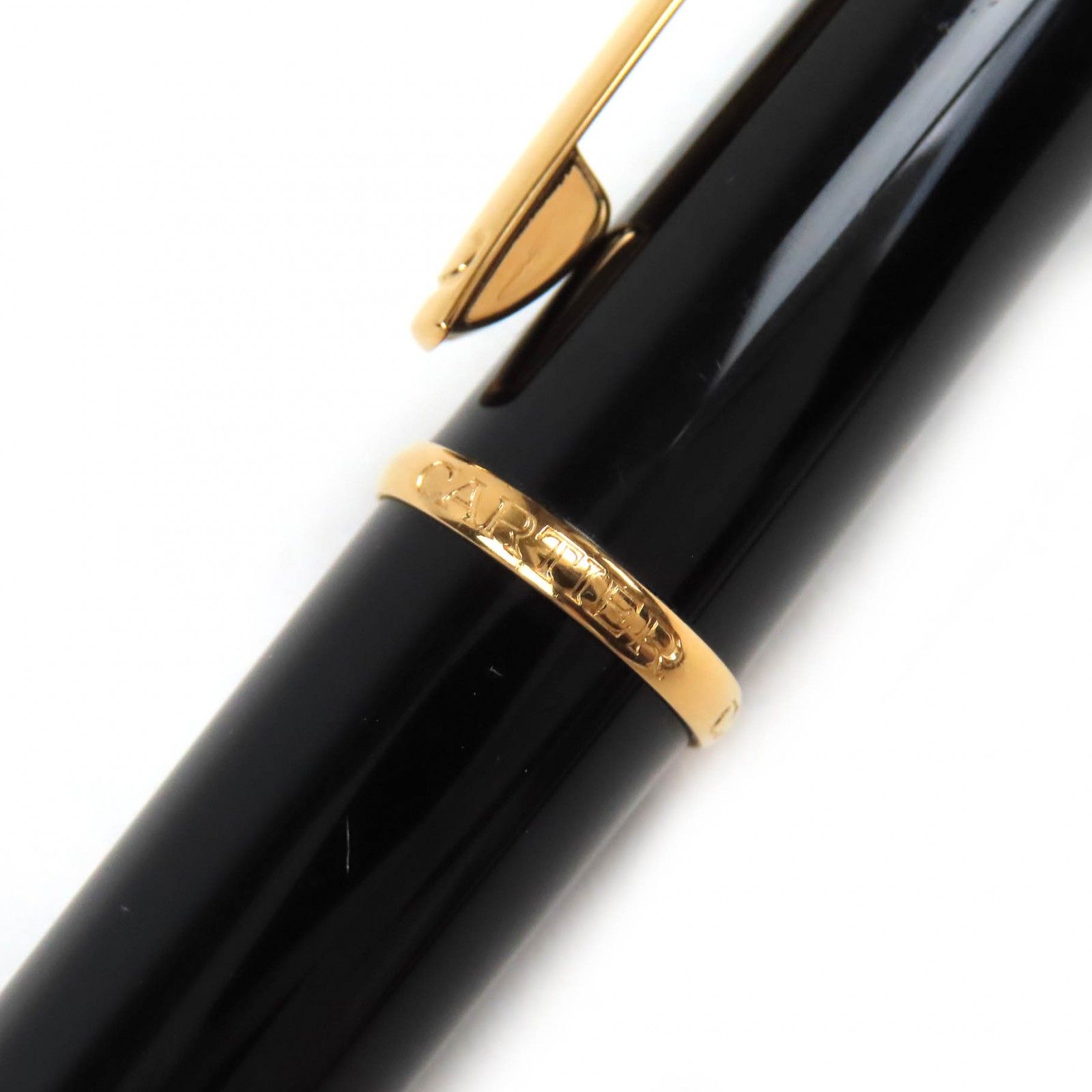 Cartier カルティエ　ツイスト式ボールペン　ブラック/ゴールド　美品 美品△Cartier カルティエ ディアボロ ドゥ カルティエ ブルー
