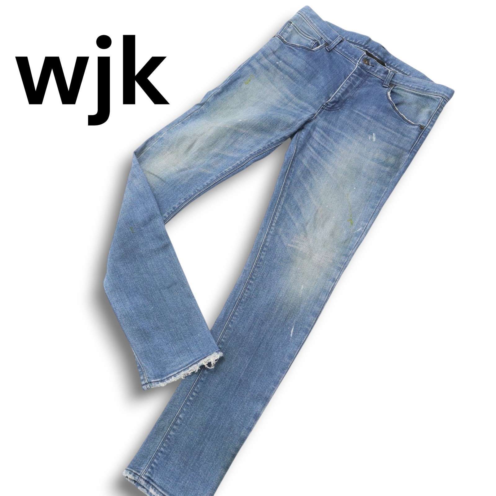 wjk ダブルジェイケイ 通年 USED＆ペイント加工☆ ストレッチ スキニー 