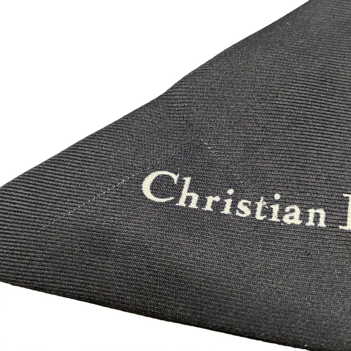 クリスチャンディオール　30モンテーニュ　ミッツァ　リボンスカーフ　千鳥格子 Christian Dior クリスチャンディオール ミッツァ 30