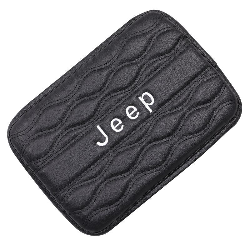 新品！刺繍！ジープ Jeep ロゴ アームレストカバー 肘置きカバー 