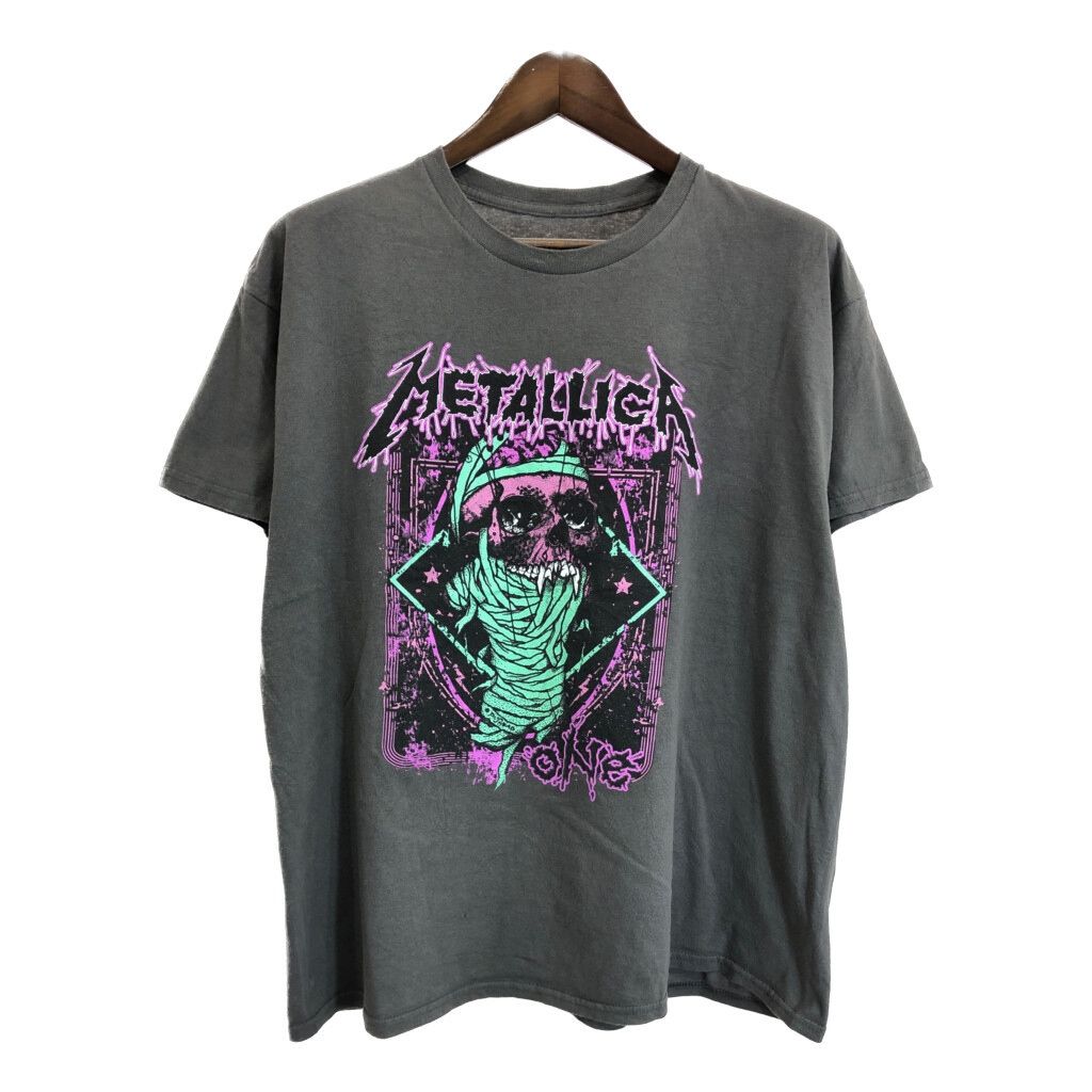メタリカ Tシャツ① M ダークグレー アメリカ製 llica メタリカ Tシャツ① M ダークグレー アメリカ製 llica メタリカ