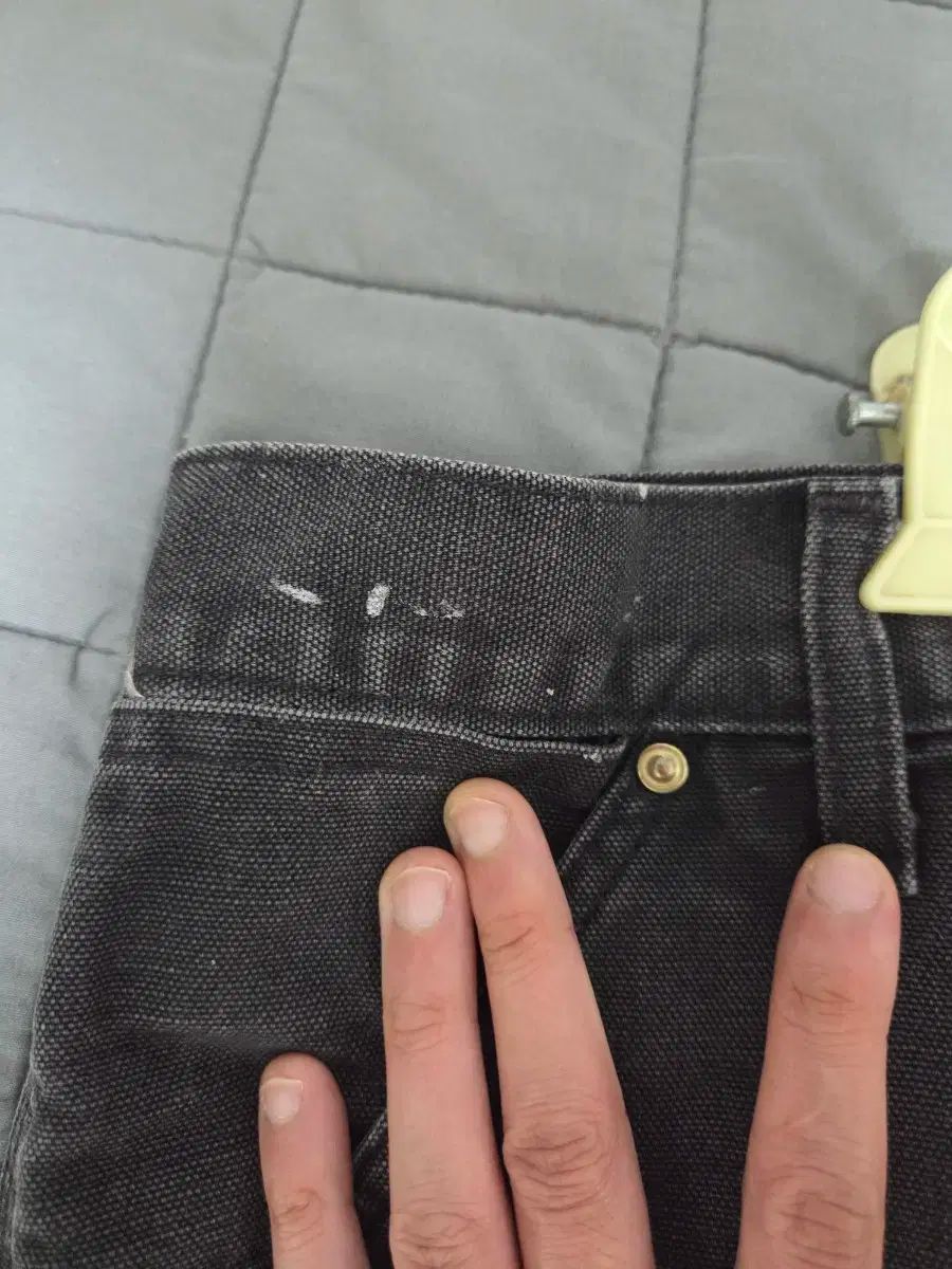 90s Carhartt カーハート ダブルニー 黒 36 CAMPINGPARCCENTRAL_COM