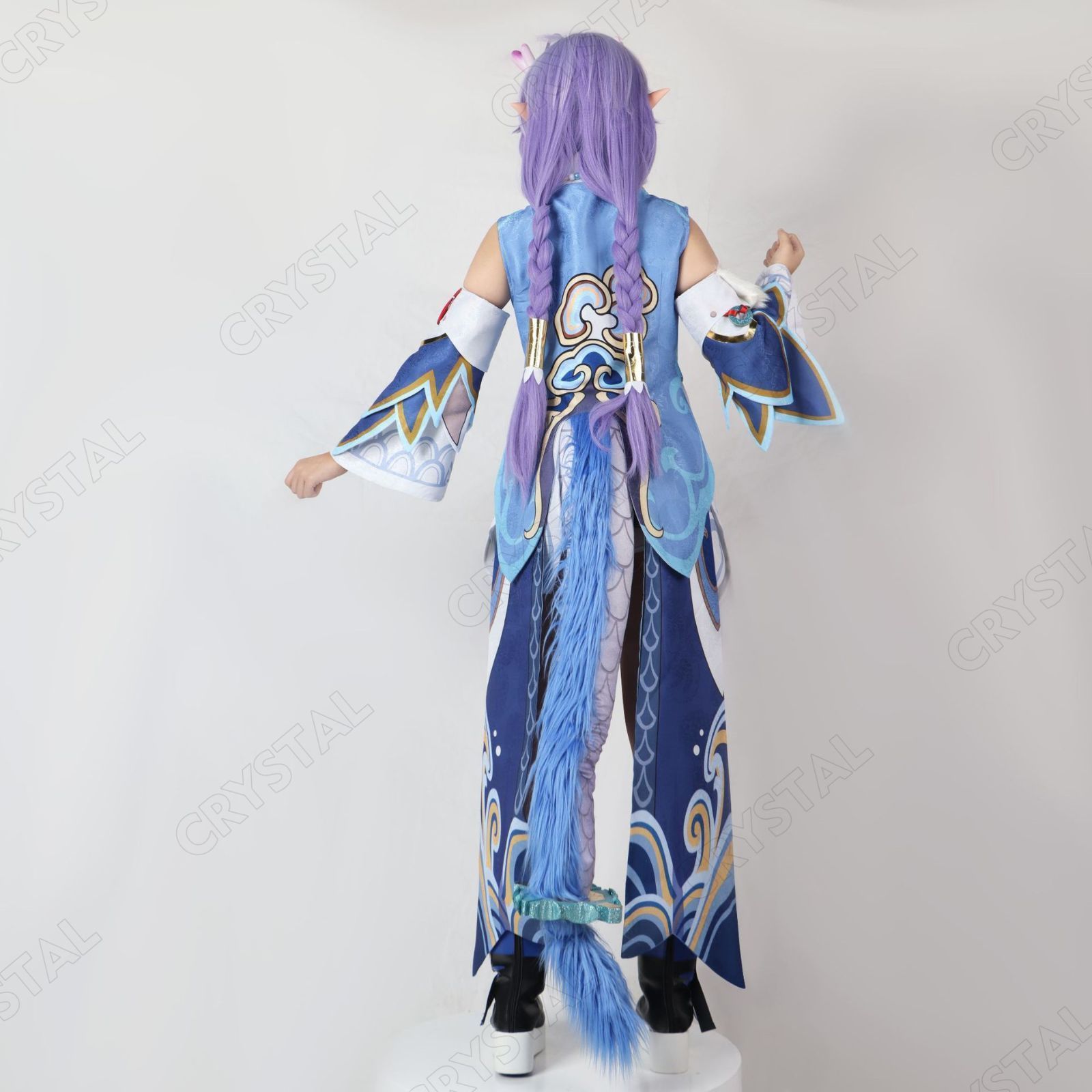 崩壊スターレイル 白露 コスプレ 衣装 青 崩壊 スターレイル 崩壊スターレイル 白露 コスプレ 衣装 青 崩壊 スターレイル