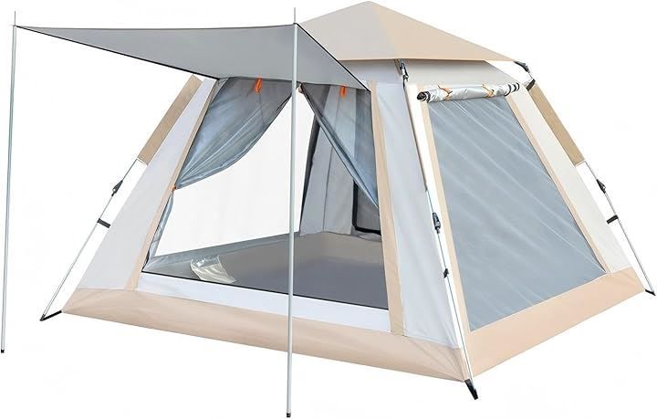 Jumei テント ポップアップテント 自動展開テント 前室あり ワンタッチ
