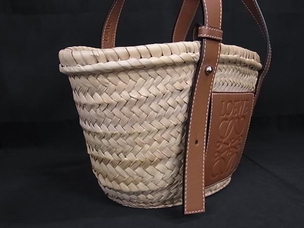 □極美品□ LOEWE ロエベ バスケット スモール アナグラム