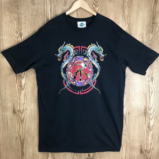USA製 90s JIMMY'Z ドラゴンプリント 半袖 T-sh Tシャツ サイズ メンズ