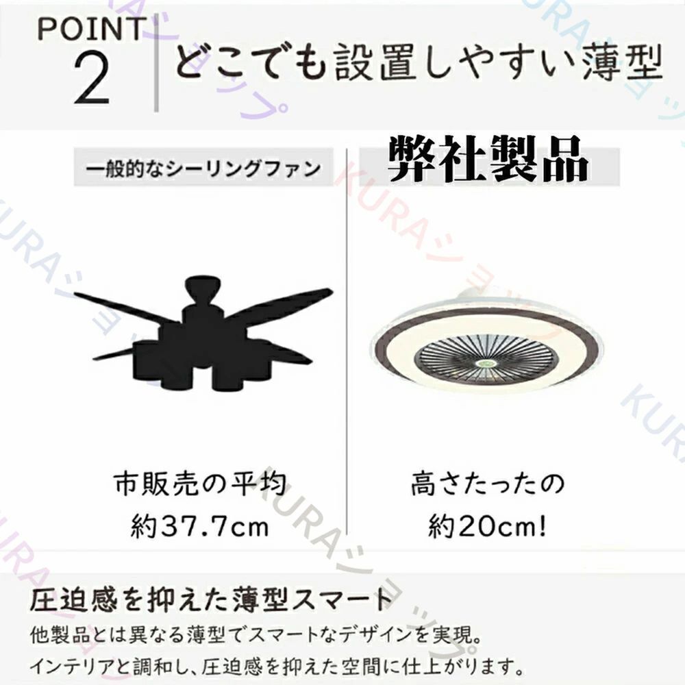 シーリングファンライト DCモーター