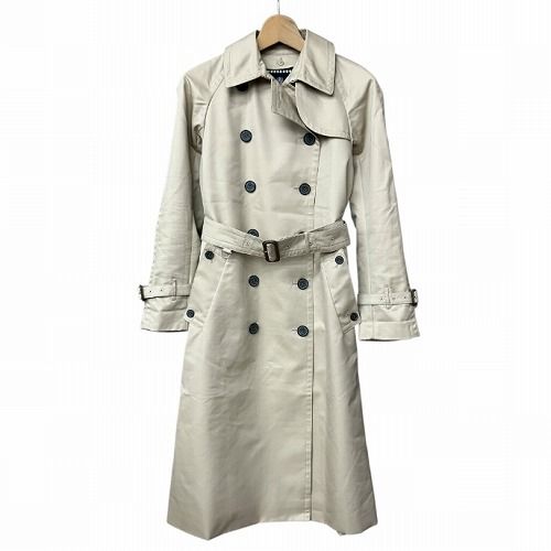 アクアスキュータム AQUASCUTUM ミニマル トレンチコート ライナー付き ベージュ サイズ6 S位 5003250081-83 GY41