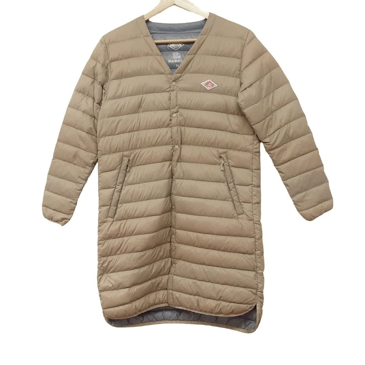 ダントン ダウンコートベージュ34サイズ