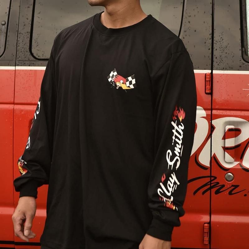 ホットセール - アートトラベルシューズ クレイスミス(CLAY SMITH) CSY Tシャツ ロングスリーブ Rizzo 服＆ファッション小物
