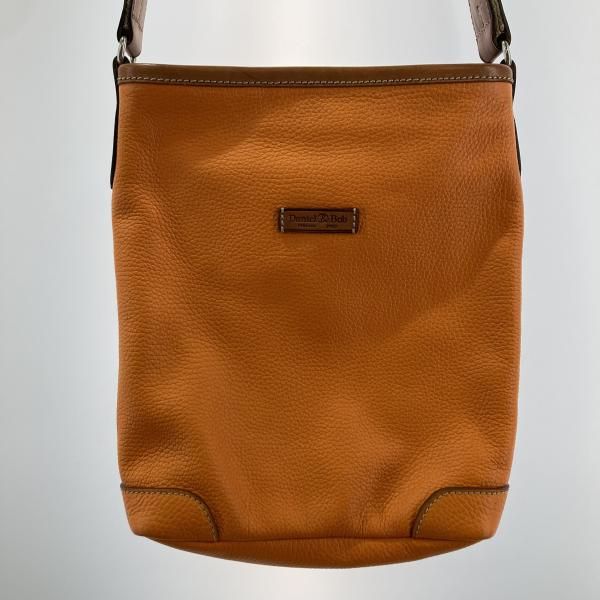 レザーショルダーバッグ オレンジ