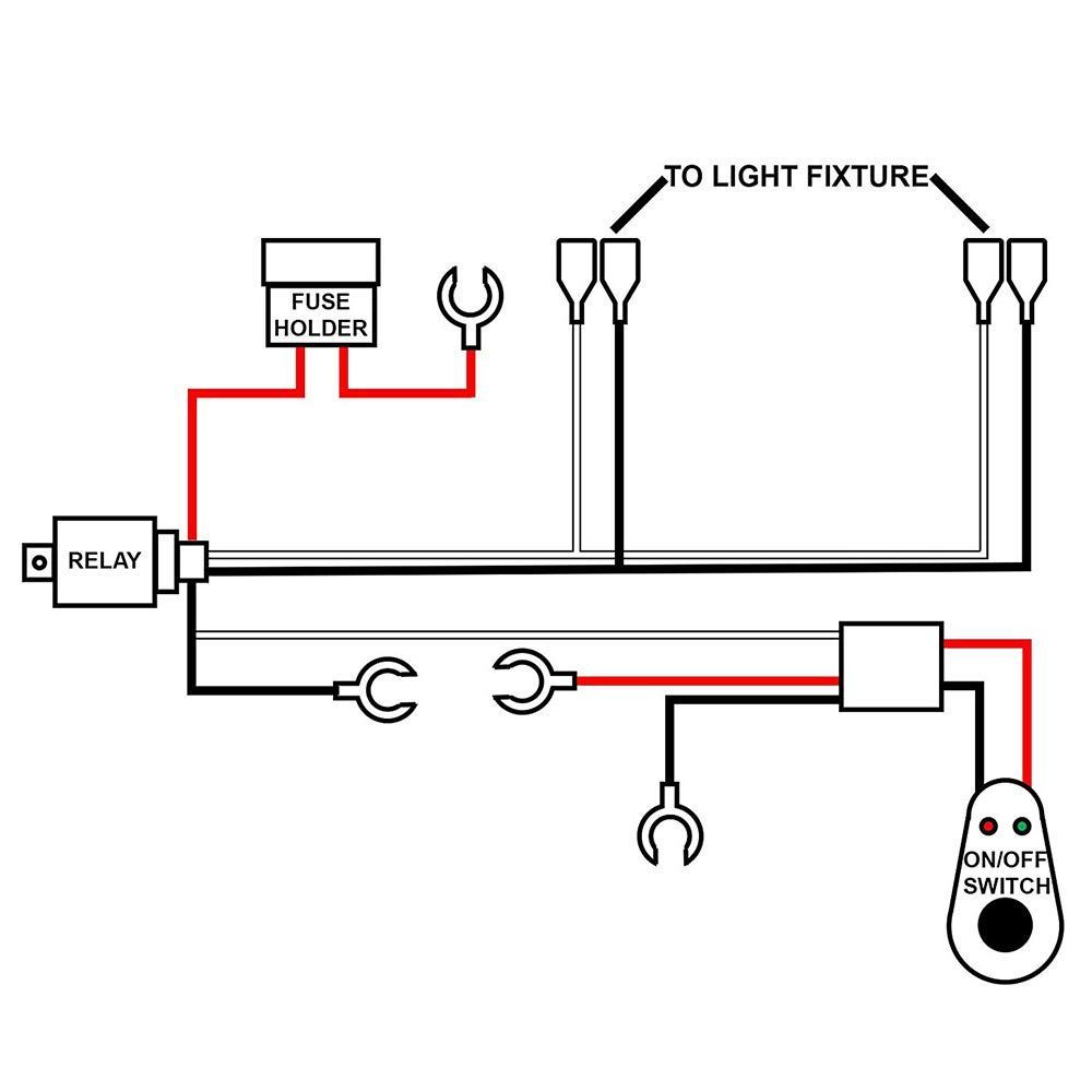 在庫処分】40A 12V/ パワーリレー ロッカースイッチ搭载 ブレードヒューズ リレーハーネス [２灯用] 汎用フォグランプ配線 (リレーハーネス)  YUNPICAR - メルカリ