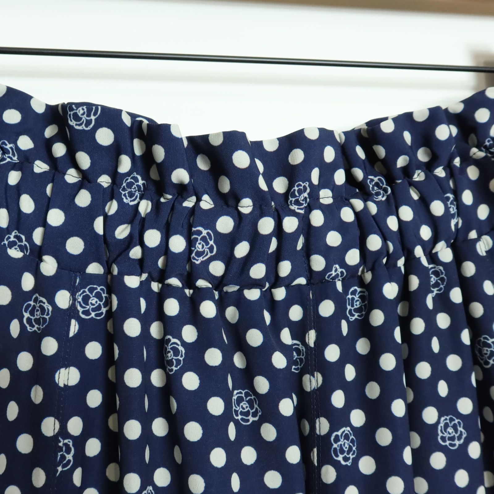 美品】インゲボルグ☆2022年製！カメリア&ドットpt♪ギャザースカート