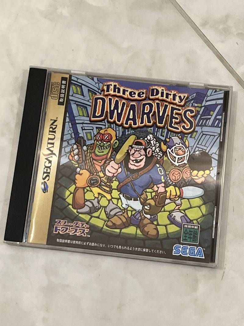 セガサターン スリー ダーティ ドワーブズ ソフト GS-9137 ゲームソフト 読み込み 済み