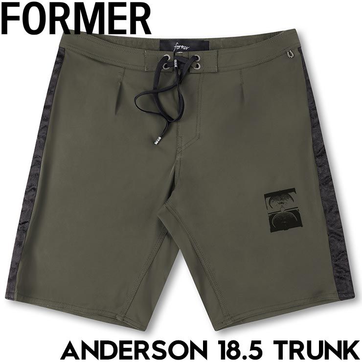 ボードショーツ ストレッチショーツ FORMER フォーマー ANDERSON 18.5 TRUNK FBO-25201 KHAKI 25SU 日本代理店