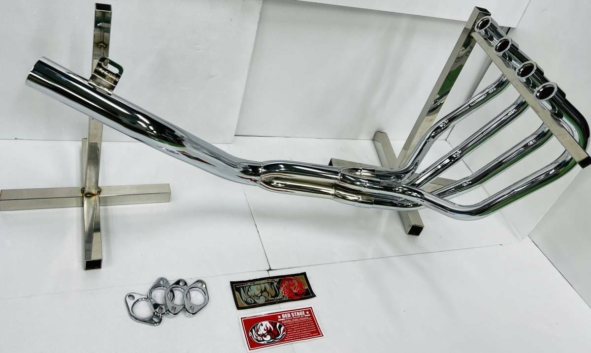 送料 REDSTAGE 音の戦国 猪武者シリーズ ZRX400 武人管 ステップ