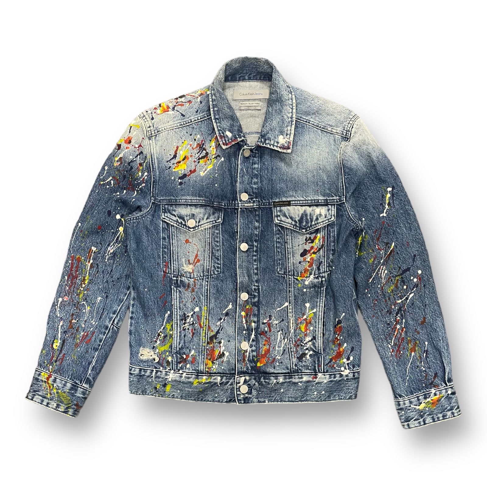 CALVIN KLEIN JEANS カルバンクライン ジーンズ ペイント ダメージ 