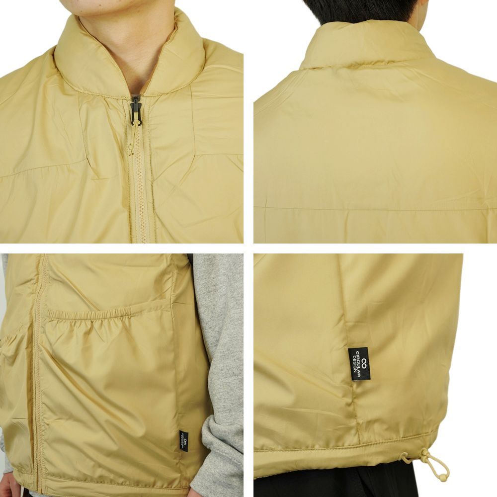 THE NORTH FACE ベージュ キルティング ベスト Mサイズ ノースフェイス THE NORTH FACE メンズ ベスト M LHOTSE