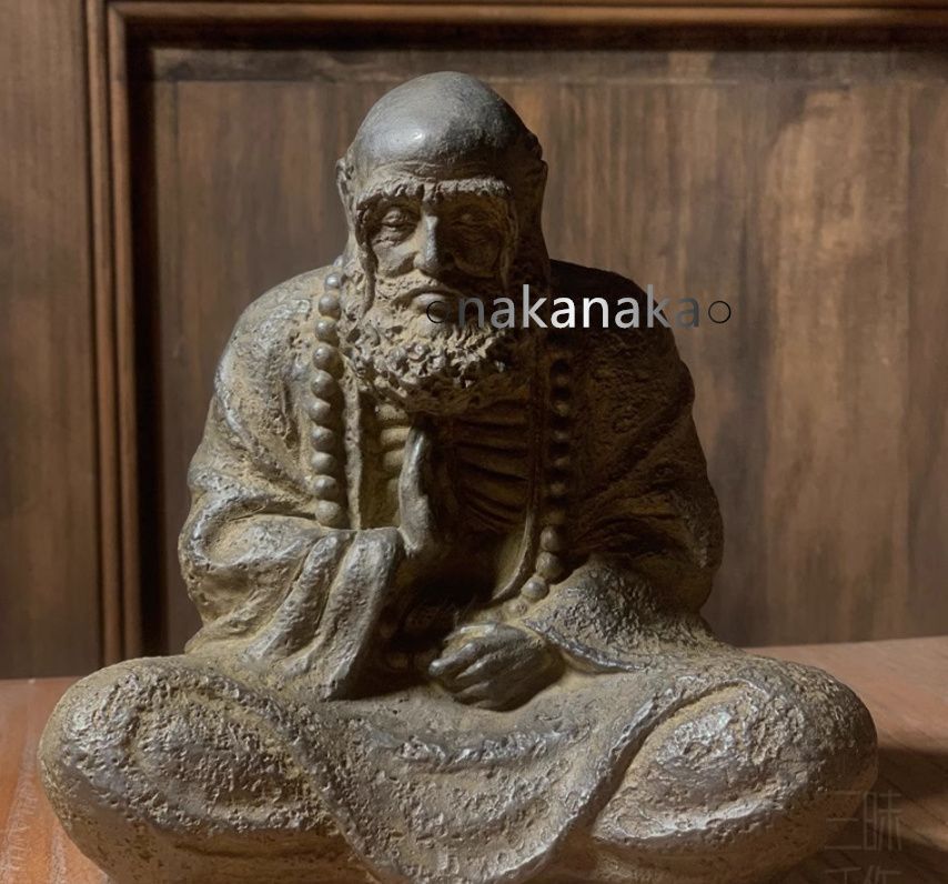 旧蔵　古美術　タイ　睡仏　仏像純銅製　文房具　時代物　インテリア　置物　美品 極細工 仏教古美術 仏像 石窟 坐相 ダルマ 石仏 仏像 装飾 置物