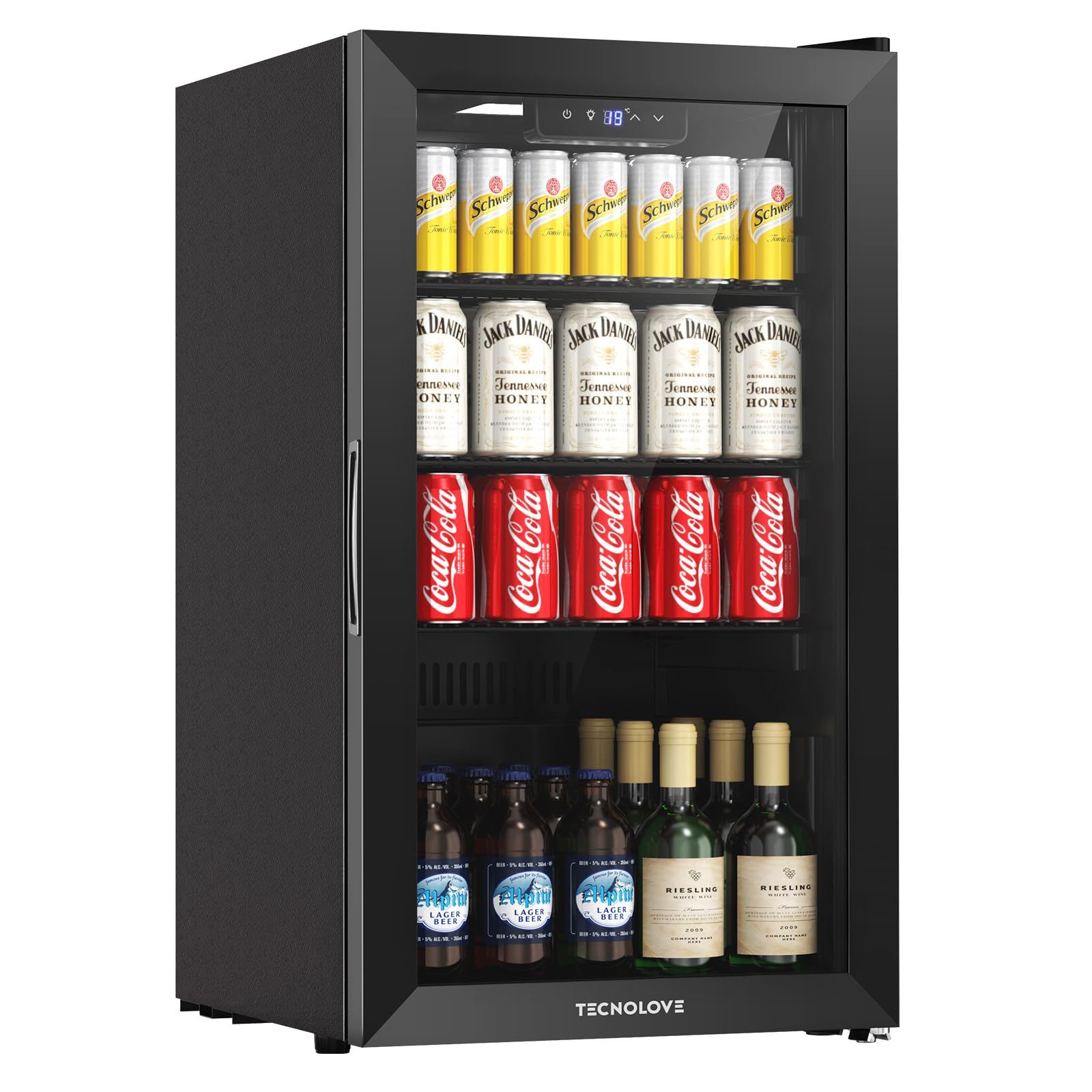 ECL ワインセラー コンプレッサー式 大型 家庭・勤務用 24本収納 自立