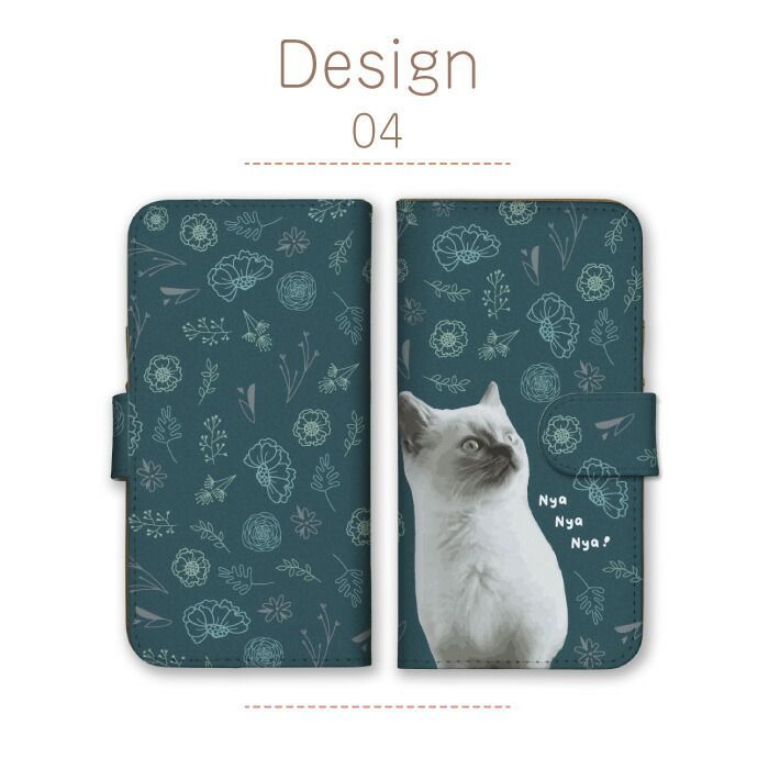 Society6  iPhoneケース 猫 花 アニマル 動物 iPhone 猫 スマホケース iPhone15 Plus ケース 手帳型