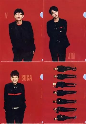 中古】クリアファイル BTS(防弾少年団) A4クリアファイルA(4枚セット