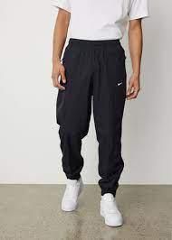 【雷市場（ポンジャン）商品韓国直送】Nike(ナイキ） ラップ トレーナー ウーブン 黒 トラック パンツ 105 サイズ