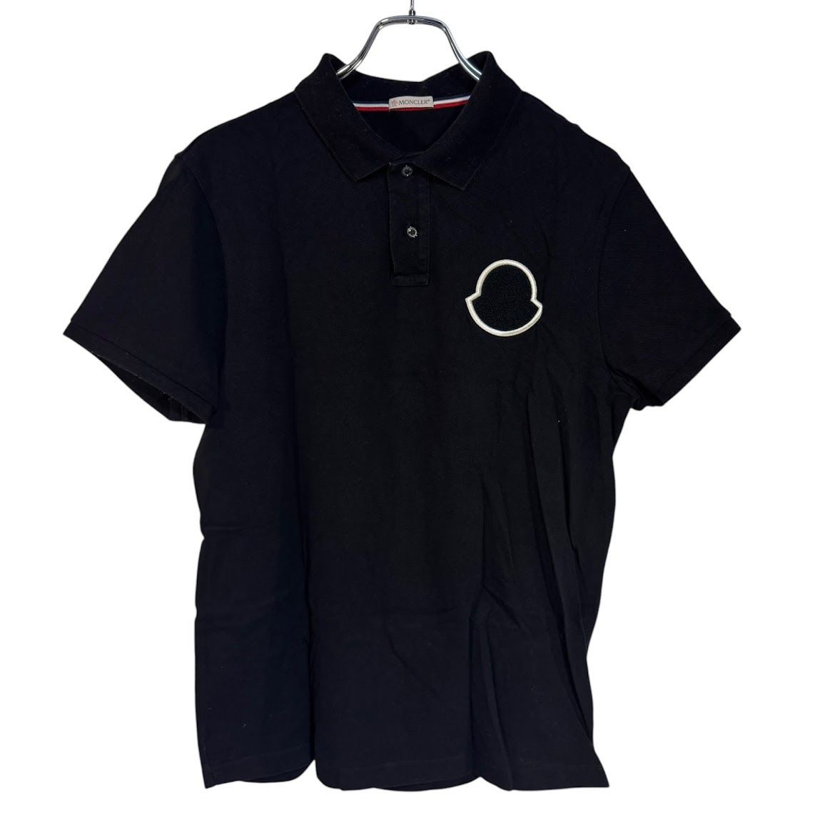 B033 MONCLER モンクレール ポロ シャツ ゴルフ ウェア ブラック