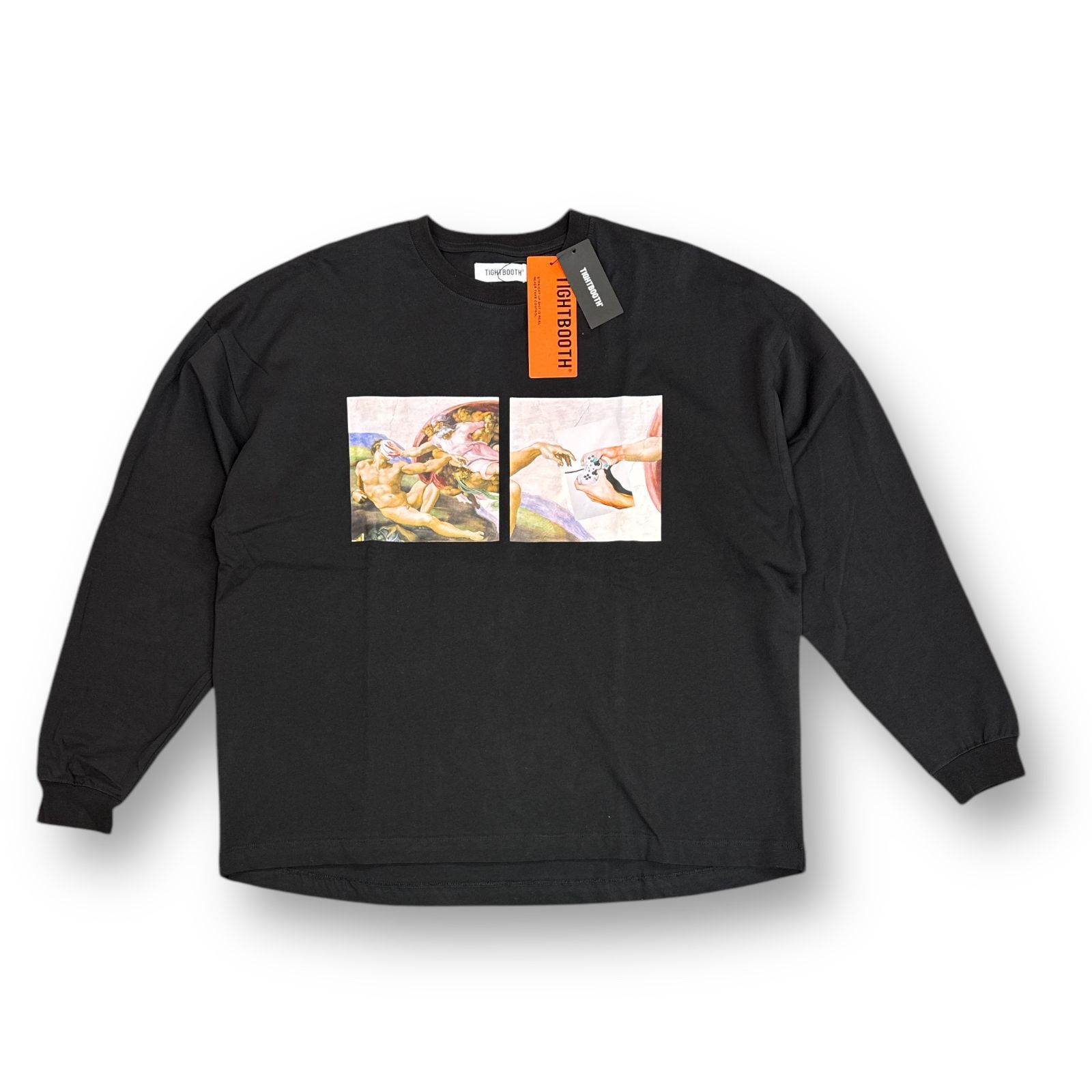 TIGHTBOOTH / PASS THE PIE L/S T-SHIRT / WHITE THE PIE TIGHTBOOTH 
