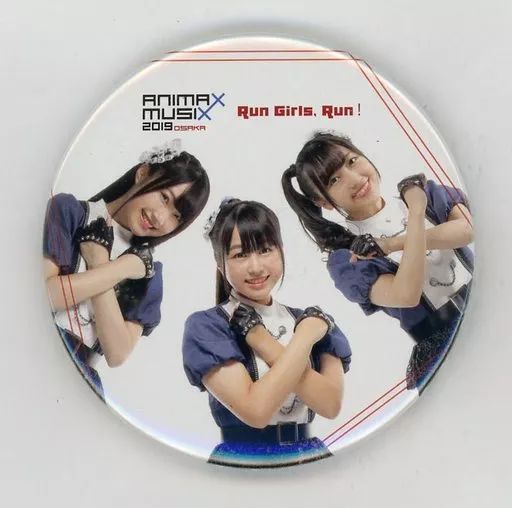 中古】バッジ・ピンズ(女性) Run Girls. Run! 缶バッジ 「ANIMAX MUSIX