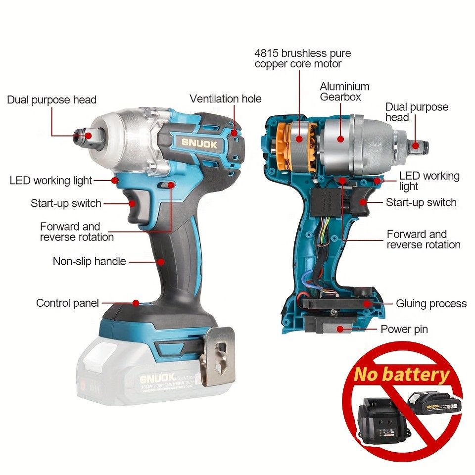 18Vブラシレス電動レンチ＆ドリル