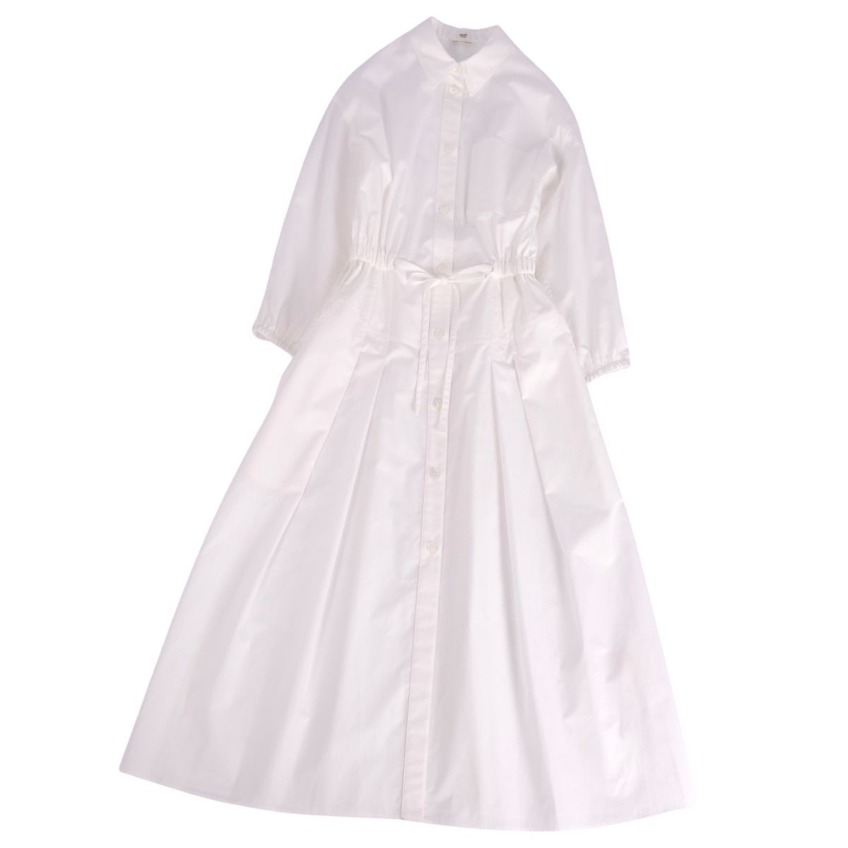 未使用 エルメス HERMES ワンピース 24SS シャツワンピース コットン