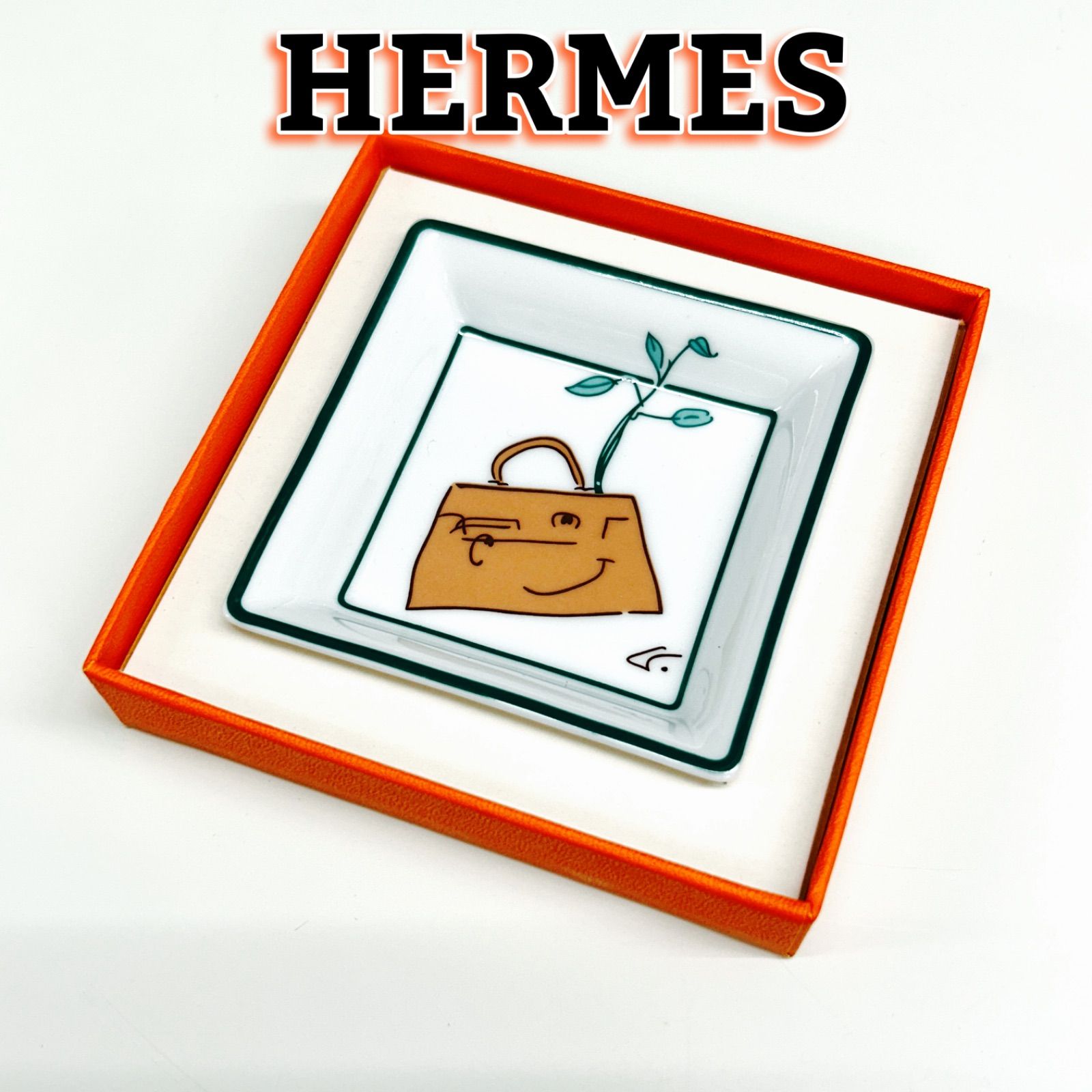 【希少品！美品】HERMES エルメス アフリカ民族 ミニ灰皿 アッシュトレイ 希少品！美品】HERMES エルメス アフリカ民族 ミニ灰皿 アッシュ