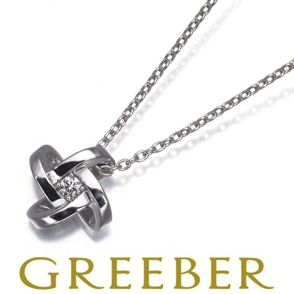 俄 ニワカ ネックレス ダイヤ ダイヤモンド 叶 一粒 K18WG