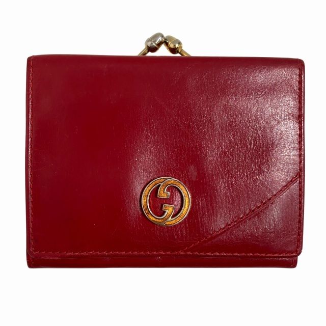 GUCCI グッチ オールドグッチ 二つ折り 長財布 ウォレット レザー 