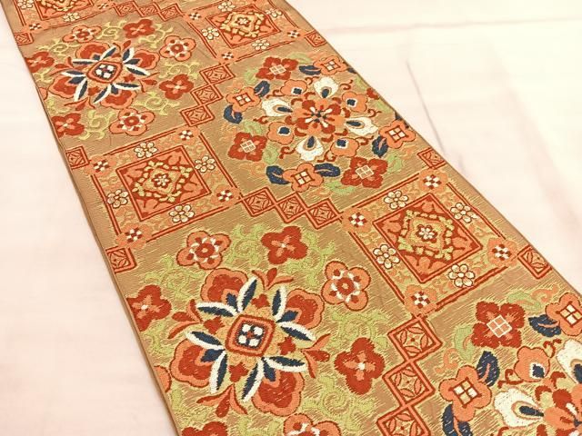 3-166 京袋帯 美品！正絹 着物 KIMONOMACHI 洗える着物 セット 「袷着物＋京袋帯の2点セット 全