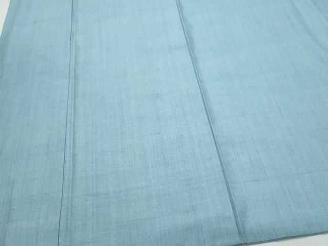 平和屋着物○本場結城紬 重要無形文化財 湊鼠色 正絹 逸品 CAAS8492vf