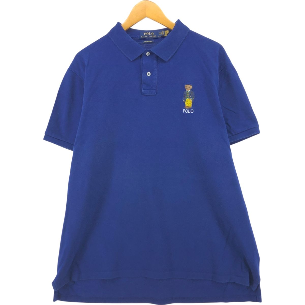 古着 ラルフローレン Ralph Lauren POLO RALPH LAUREN CUSTOM SLIM FIT ポロベア 半袖 ポロシャツ メンズXXL相当|eaa562433