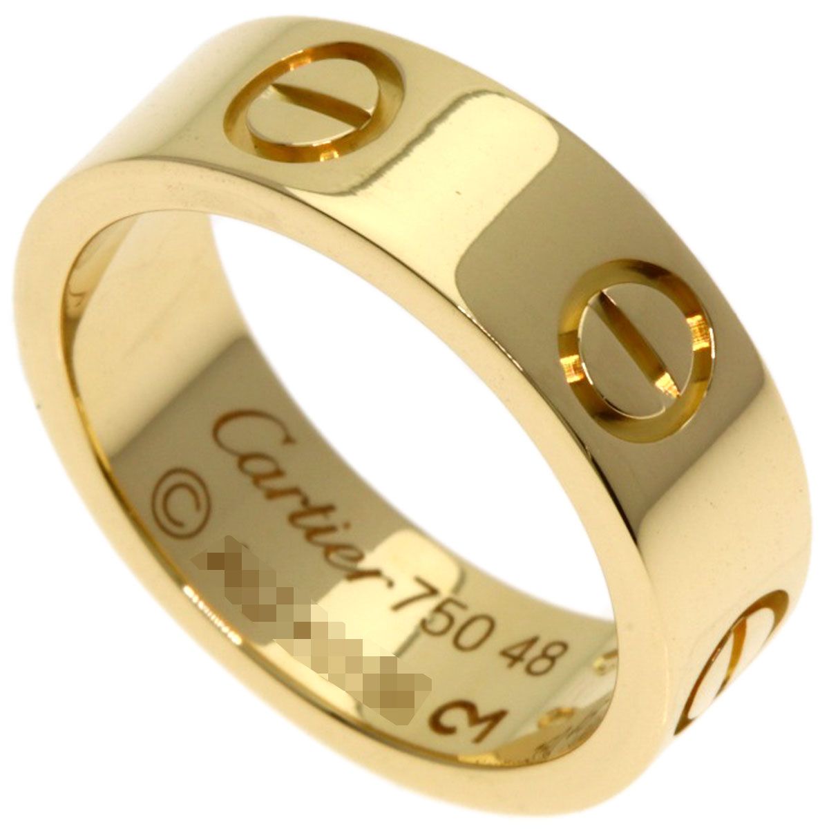 CARTIER カルティエ ラブリング 48 リング 指輪 K18YG レディース