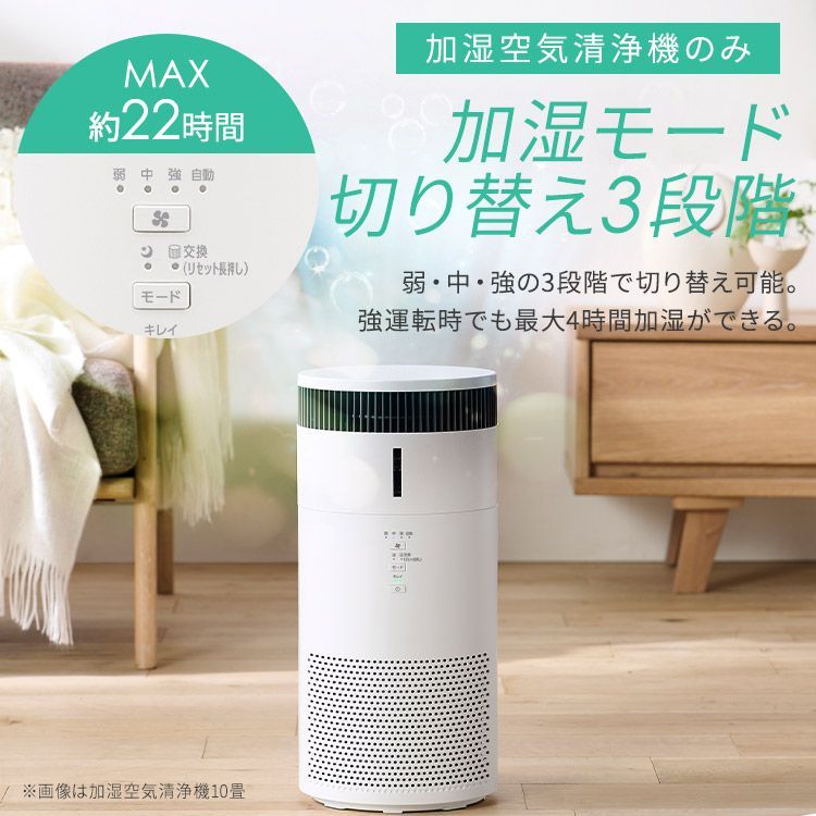公式】空気清浄機 花粉対策 加湿器 気化式 16畳 省エネ 加湿空気清浄機 